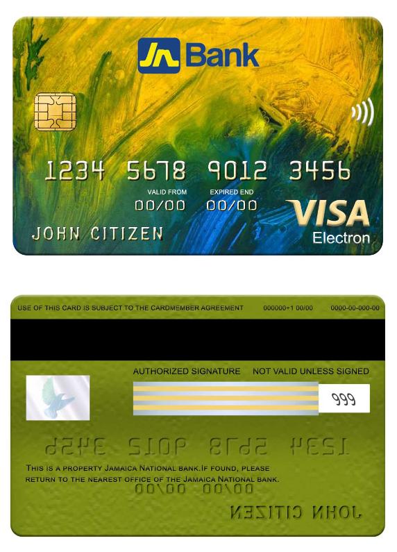 Jamaica National Bank visa electron card